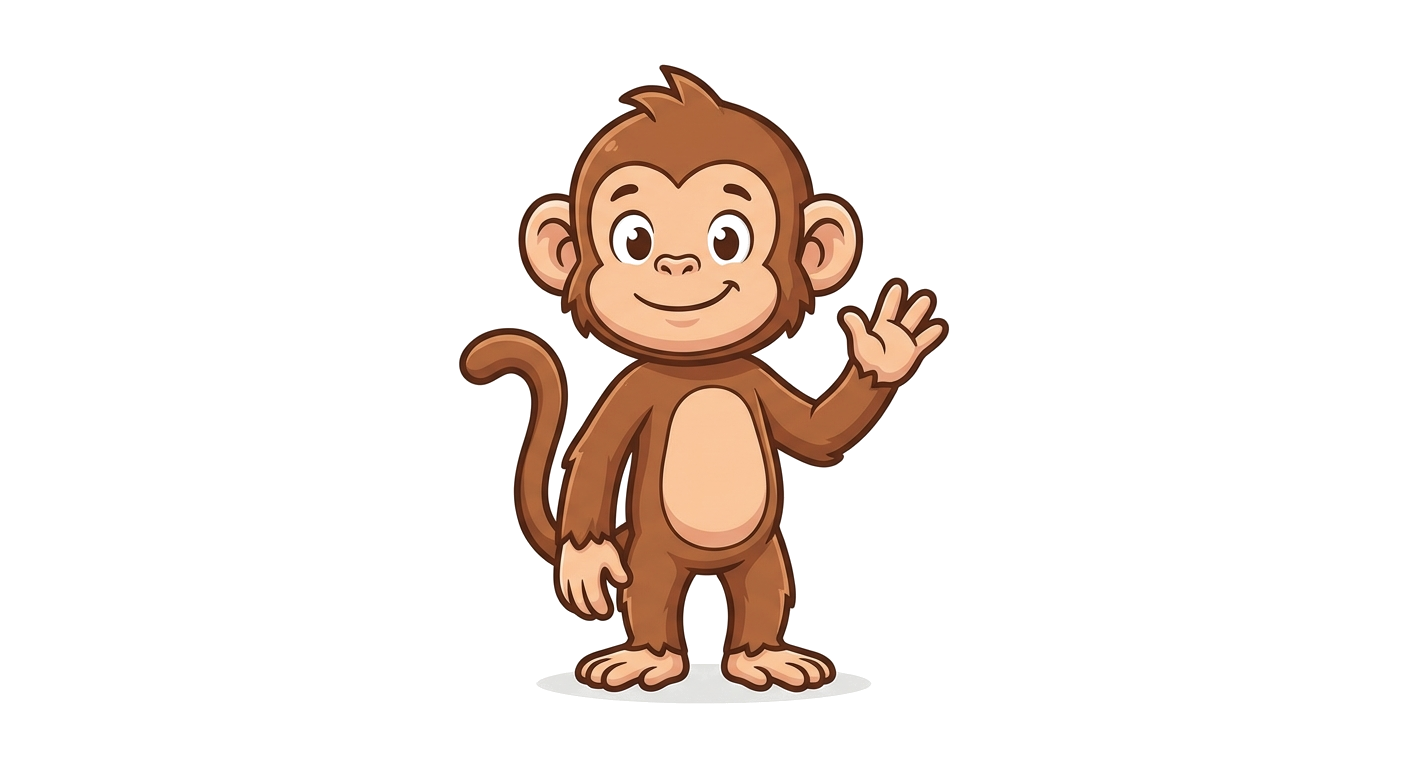 Cartoon monkey